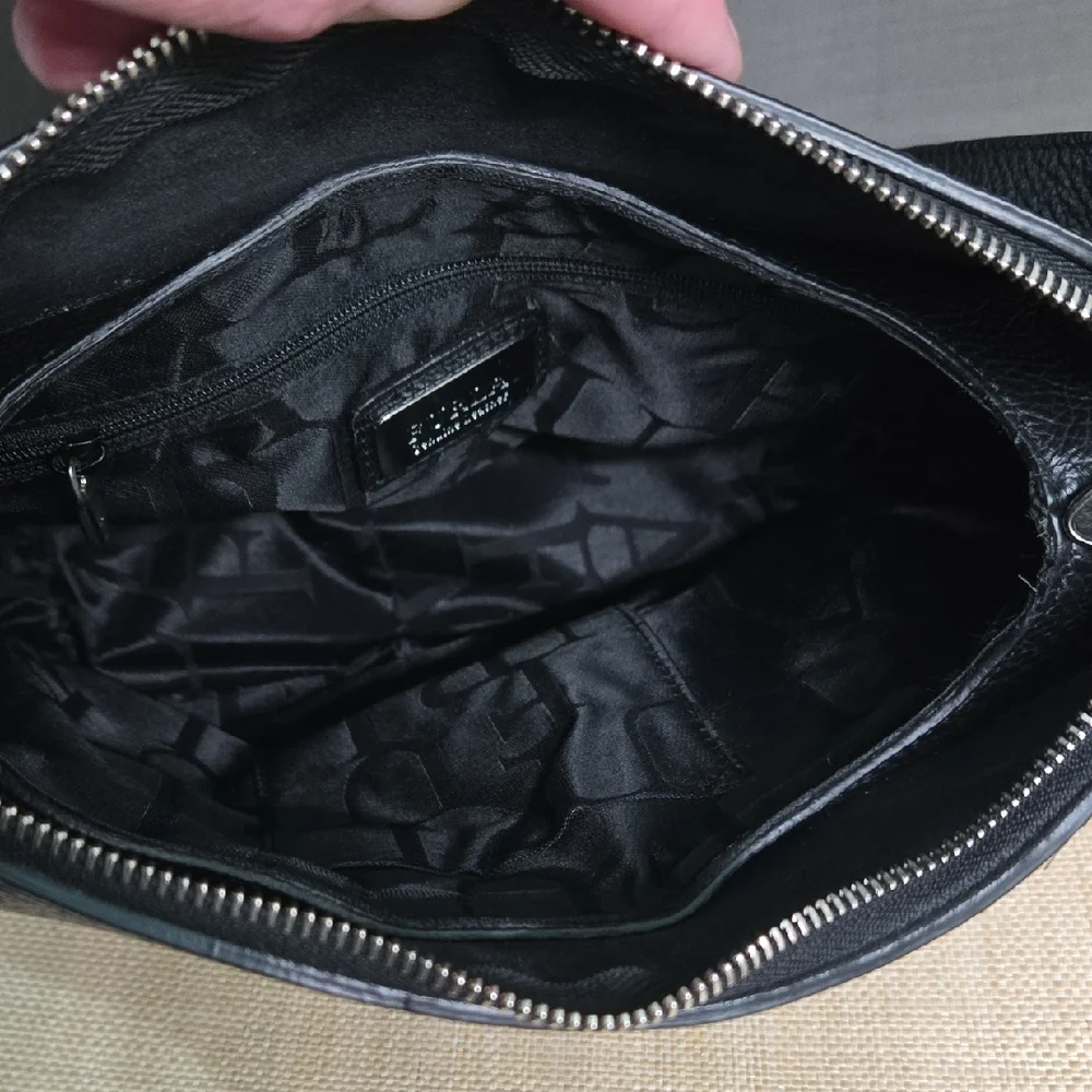 Furla Black Messenger Bag  EUC